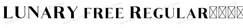 LUNARY free Regular字体转换